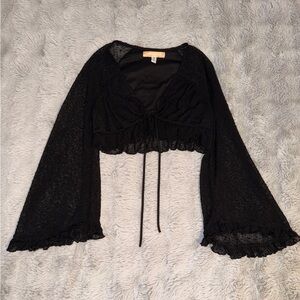 Urban Outfitters Black Sheer Blouse